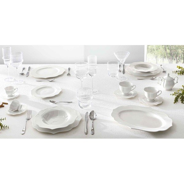 Servis za jelo 18 kom od new china bone porculana za 6 osoba Queen – Brandani-image-1