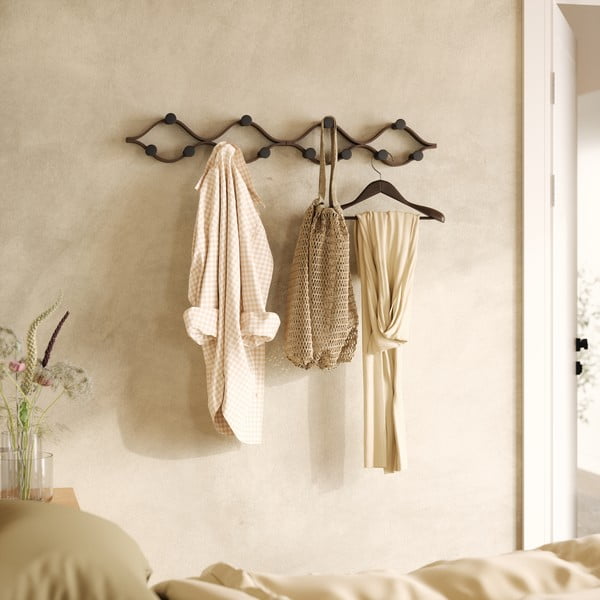 Zidna vješalica od masivnog kaučuka u prirodnoj boji Montage – Umbra-image-3