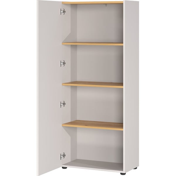 Krem biblioteka u dekoru hrasta 61x145x34 cm Adrano – Germania-image-3