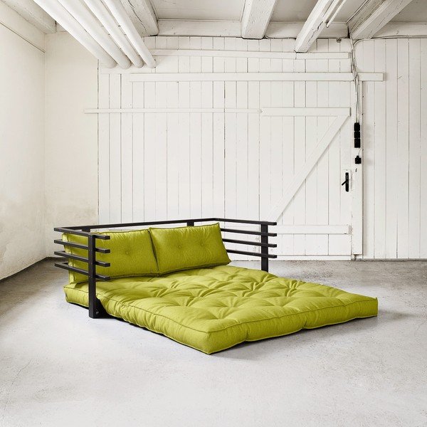 Sofa na razvlačenje Karup Funk Black / Pistachio-image-1