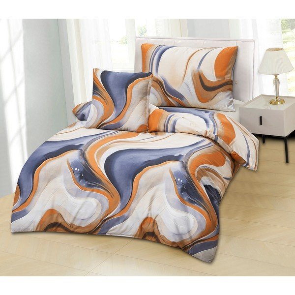 3-dijelna posteljina za krevet za jednu osobu od mikrosatena 140x200 cm Gonzalo – My House-image-1