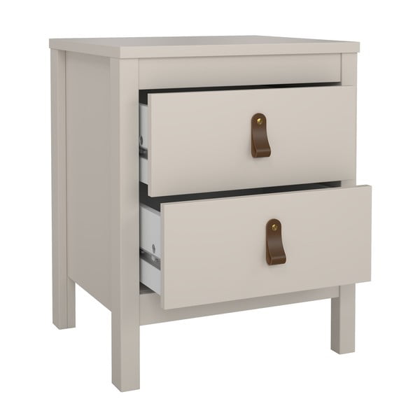 Sivo-bež noćni ormarić Madrid – Tvilum-image-2