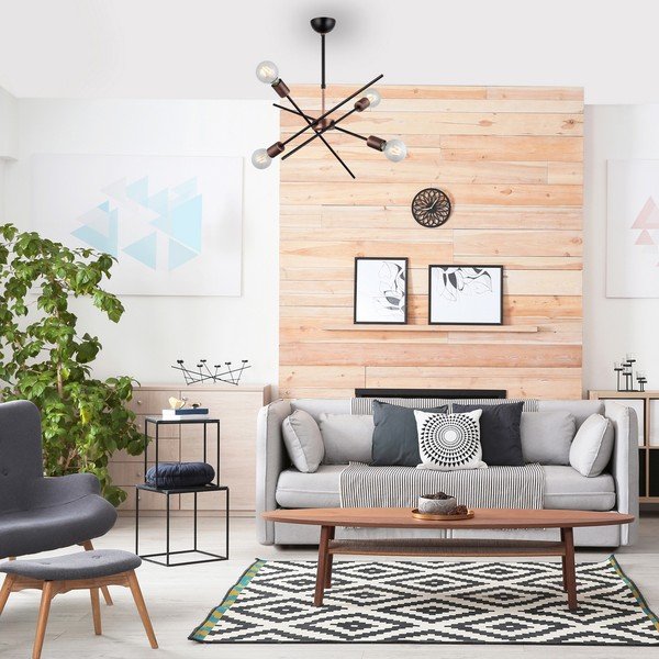 Stropna svjetiljka s 4 Homemania Decor Gera žarulje-image-1