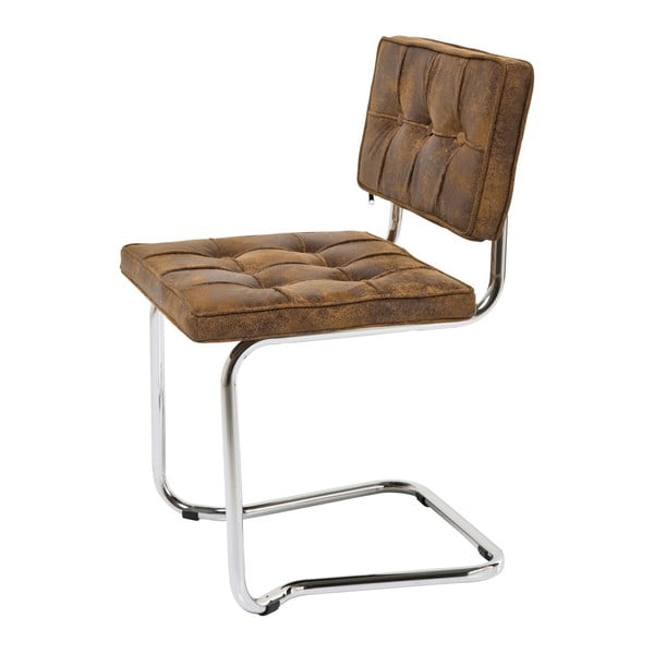 Smeđa stolica Kare Design Vintage
