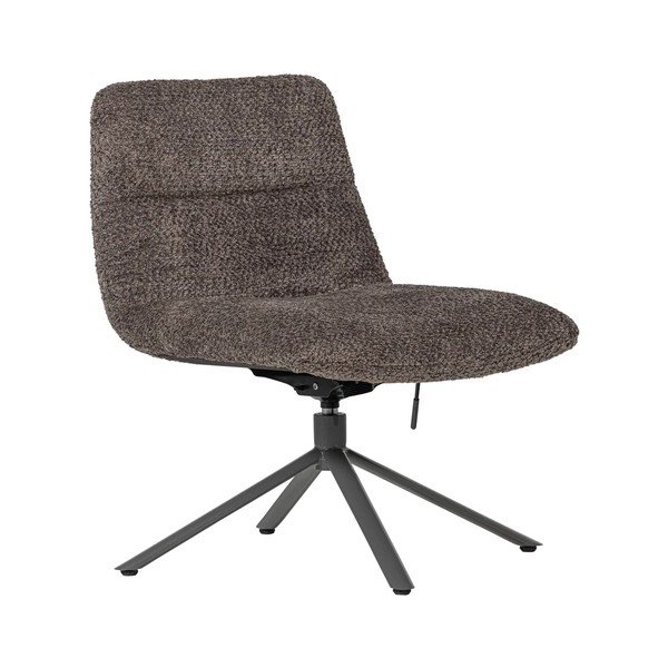 Smeđa okretna fotelja od bouclé tkanine Soren – WOOOD
