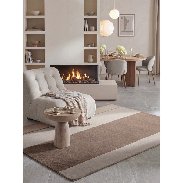 Smeđi/krem tepih od mješavine vune 120x170 cm Karola – Villeroy&Boch-image-4