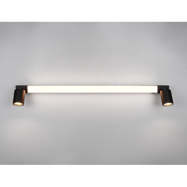 Mat crna LED zidna lampa Enrico – Trio-image-1