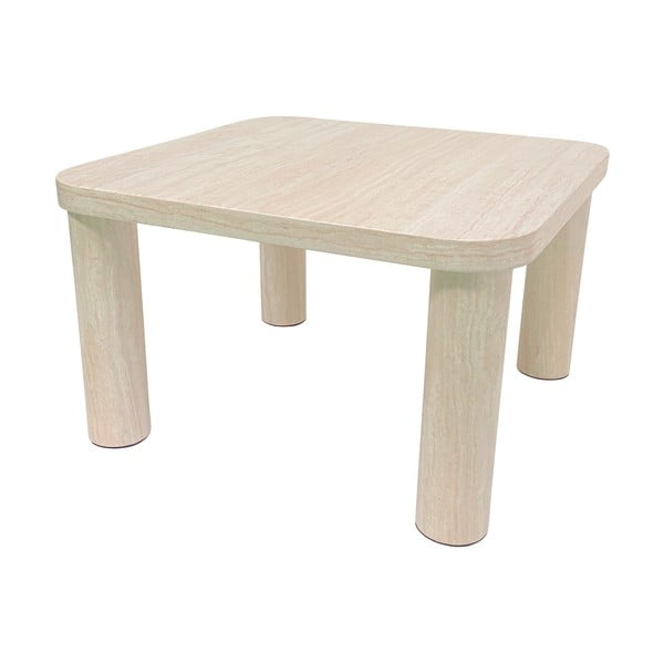 Bež stolić za kavu u mramornom dekoru 60x60 cm Solano – Actona-image-4