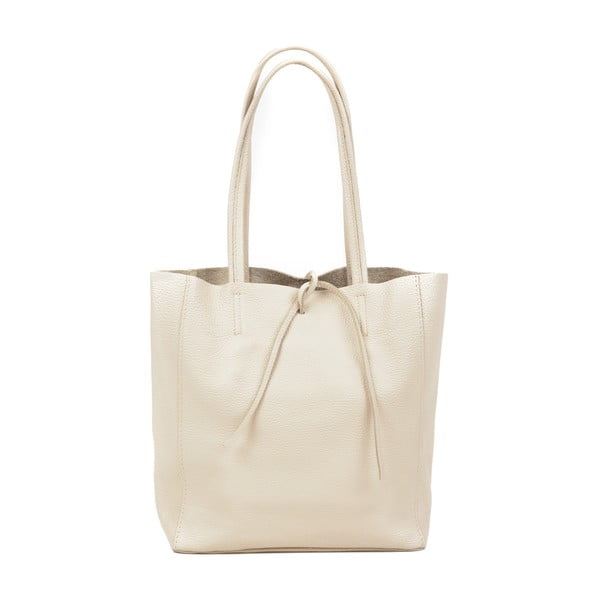 Krem bijela kožna torbica Sofia Cardoni Simply