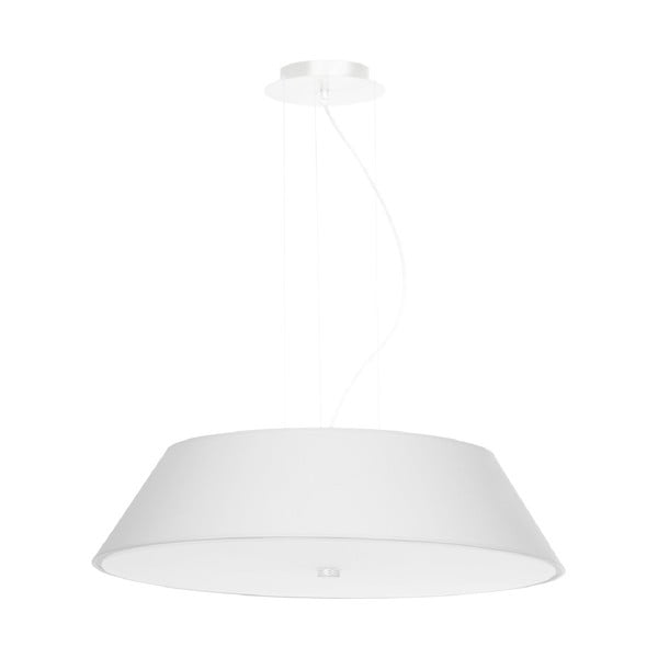 Bijela visilica sa staklenim sjenilom ø 60 cm Hektor - Nice Lamps
