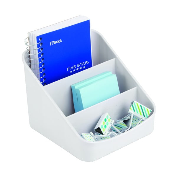 Sivi organizator s 3 pretinca iDesign Linus, 16 x 14,5 cm-image-1
