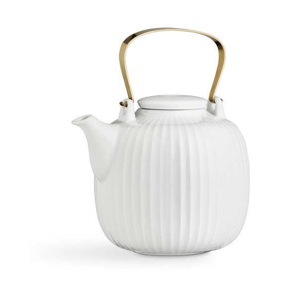 Bijeli porculanski čajnik Kähler Design Hammershoi, 1,2 l