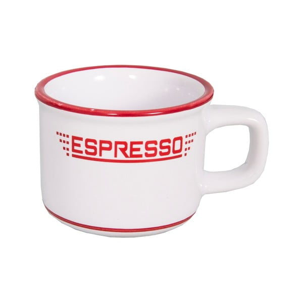 Bijela keramička šalica za espresso 100 ml – Antic Line