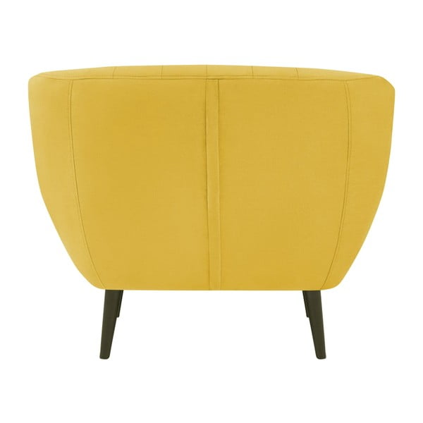 Žuta baršunasta fotelja Mazzini Sofas Toscane-image-4