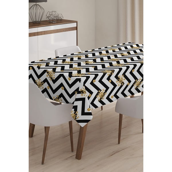 Božićni stolnjak s dodatkom pamuka Minimalističke jastučnice Sretna Nova godina, 140 x 180 cm-image-1