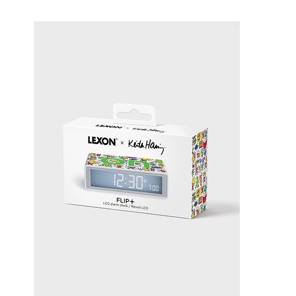 Digitalna/stolna budilica Flip+ Lexon x Keith Haring - Happy – Lexon-image-2