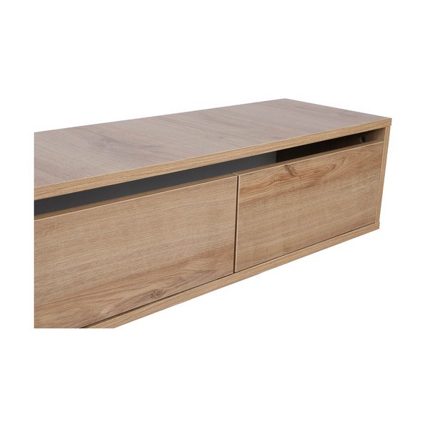 TV komoda u dekoru hrasta u prirodnoj boji 180x30x25 cm Rust – Kalune Design-image-4