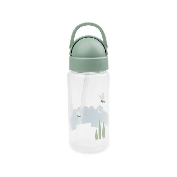Zelena dječja bočica sa slamkom Done by Deer Croco, 350 ml-image-2