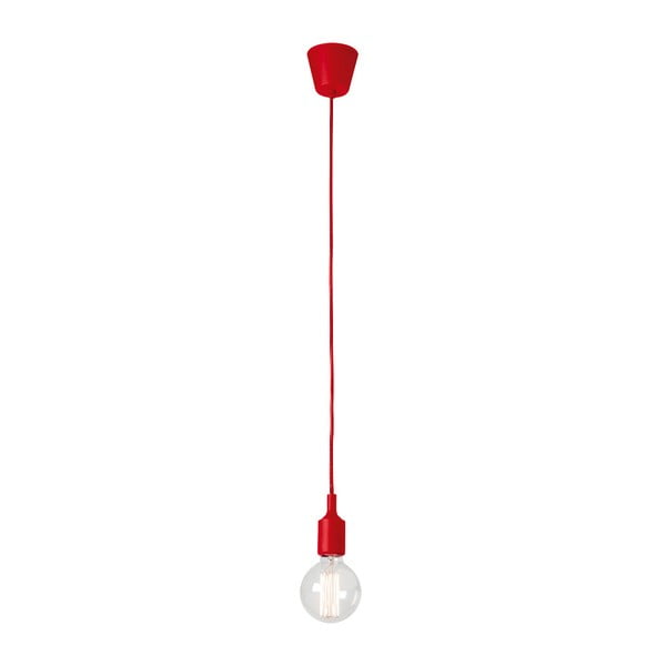 Crvena viseća svjetiljka bez sjenila SULION Fiji