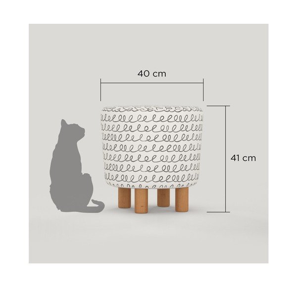 Tabure s drvenim nogama Cono Sway, ⌀ 41 cm-image-3