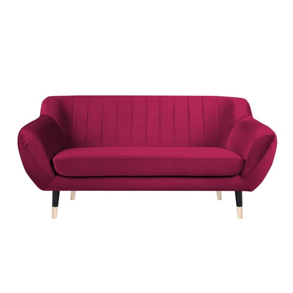 Roza kauč na crne noge Mazzini Sofas Benito, 158 cm