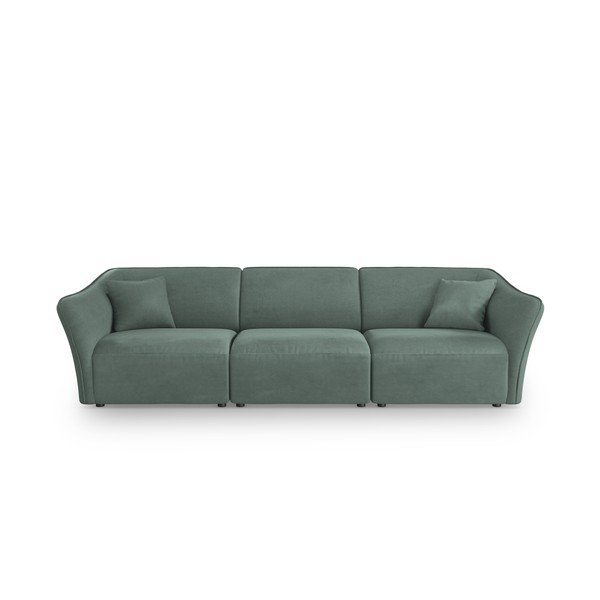 Tirkizna sofa od bouclé tkanine 292 cm Tokyo – Cosmopolitan Design