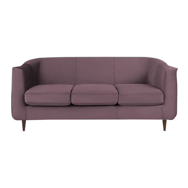 Sofa od ljubičastog baršuna Kooko Home Glam, 175 cm