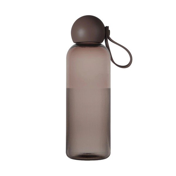 Smeđa boca za vodu za put od reciklirane plastike 650 ml Tom – Sagaform