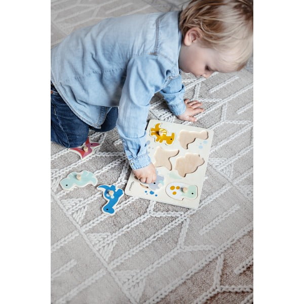 Drvena reljefna puzzle (broj komada 6 kom) Dinosaurs – Kindsgut-image-3