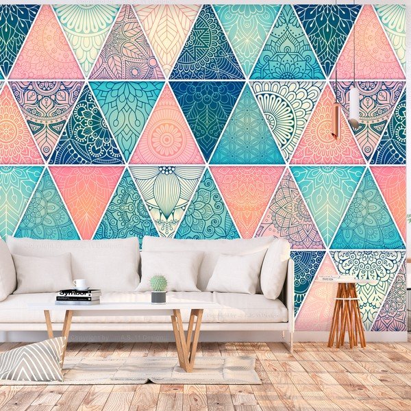 Tapeta velikog formata Artgeist Oriental Triangles, 400 x 280 cm-image-1