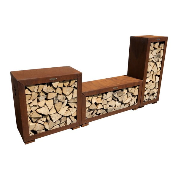 Drvarnica od smeđeg čelika Remundi, širine 119 cm-image-1