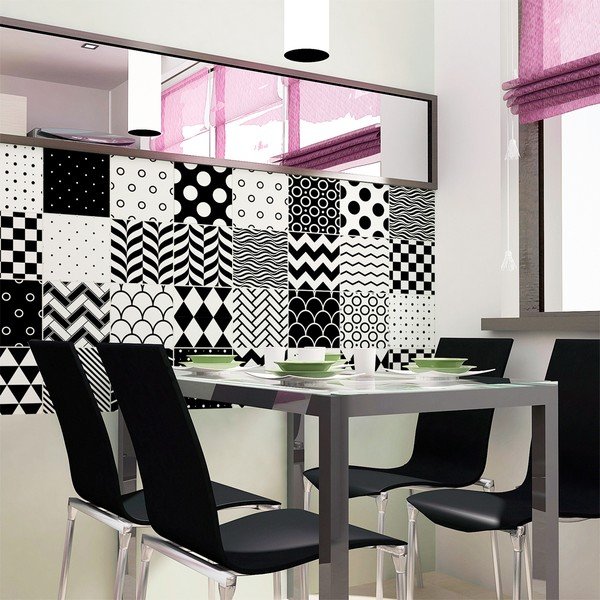 Set od 30 ukrasnih zidnih naljepnica Ambiance Scandinavian, 20 x 20 cm-image-2