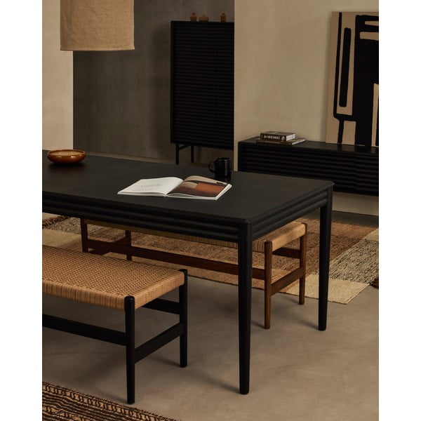 Proširiv blagovaonski stol s dodatnom pločom u dekoru hrasta 90x160 cm Lenon – Kave Home-image-1