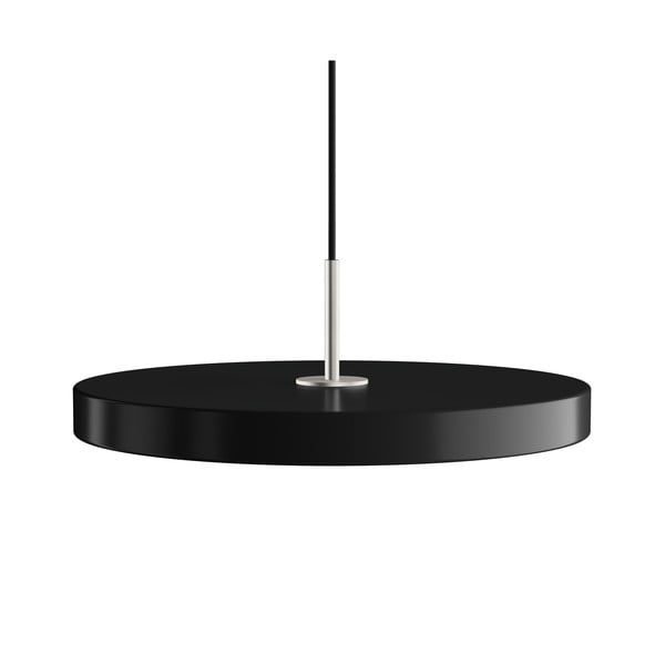 Crna LED viseća svjetiljka s mogućnosti zatamnjivanja s metalnim sjenilom ø 43 cm Asteria Plus Medium – UMAGE