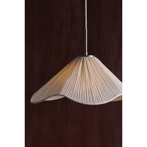 Krem tekstilna viseća svjetiljka ø 50 cm Lunaria – Jotex-image-1