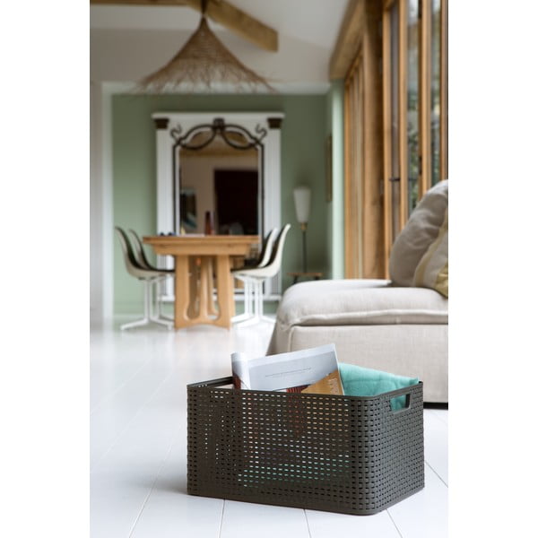 Siva plastična kutija za pohranu s poklopcem 33x44,5x25 cm Style – Curver-image-4