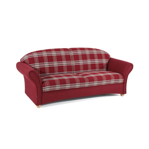 Crvena karirana sofa Max Winzer Corona, 202 cm-image-3