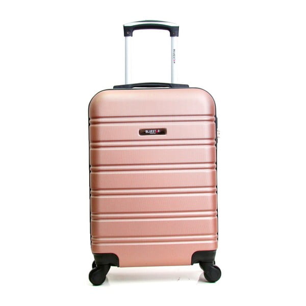 Svijetlo ružičasti putnički kofer na kotačima BlueStar Bilbao, 35 l