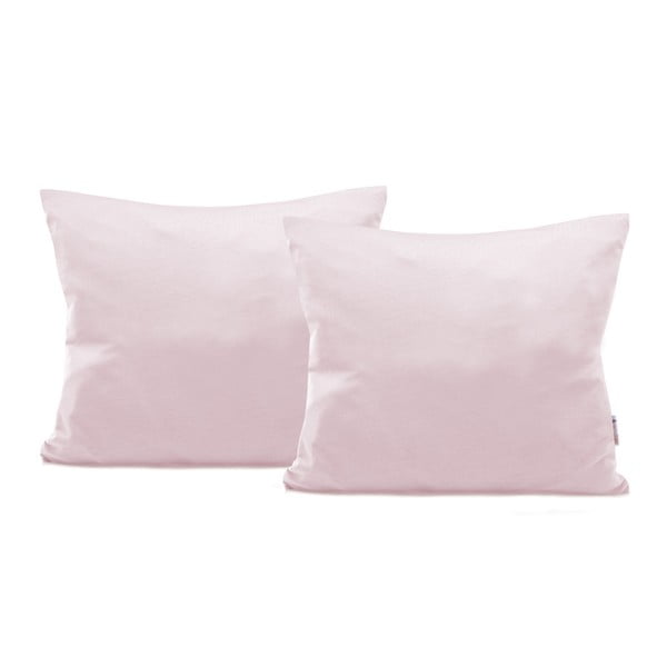 Set od 2 svjetloljubičaste pamučne jastučnice DecoKing Amber Lilac, 50 x 60 cm