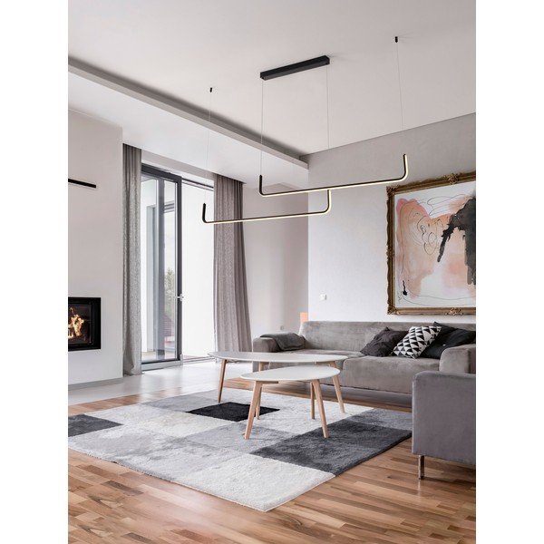 Mat crna LED viseća svjetiljka aluminijska s mogućnosti zatamnjivanja Strita – Nova Luce-image-1