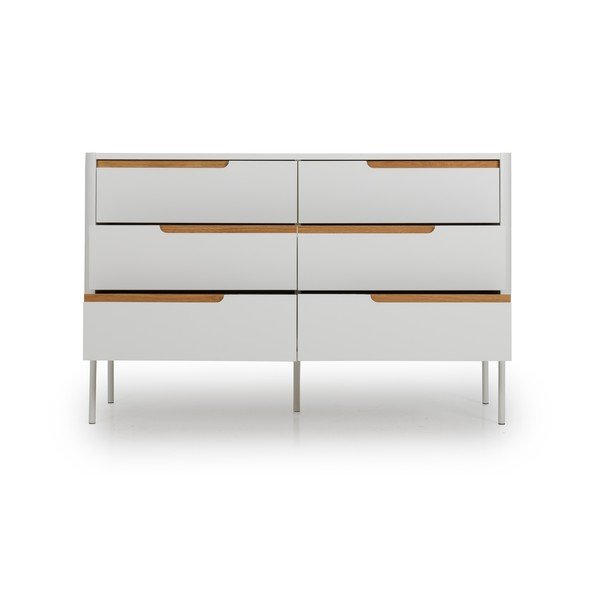 Bijela komoda Tenzo Switch, 130 x 83 cm-image-4