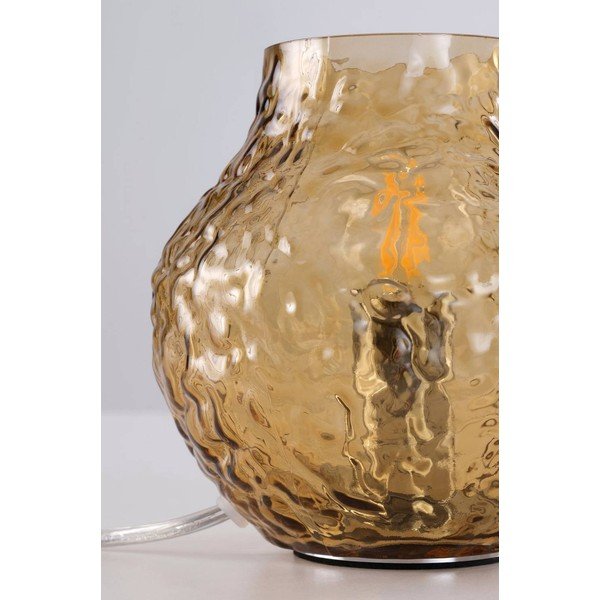 Jantarna staklena stolna lampa (visina 15 cm) Breen – Jotex-image-4