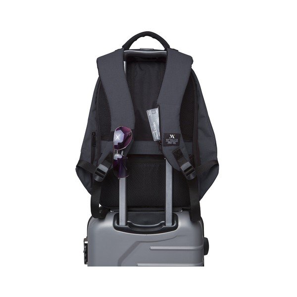 Tamno sivo-crni ruksak s USB priključkom My Valice SECRET Smart Bag-image-2