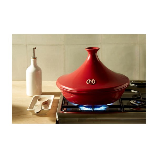 Crvena posuda za pečenje tajine Emile Henry Flame, ⌀ 32 cm-image-3