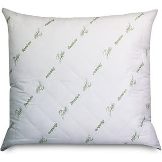 Bijeli jastuk Good Morning Bamboo, 75x75 cm