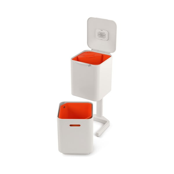 Krem bijela kanta za otpad Joseph Joseph Totem Compact, 40 l-image-4