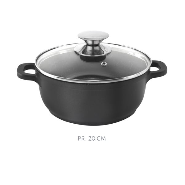 5-dijelni set aluminijskog posuđa s 3 poklopca i rešetkom Orion Grande-image-4