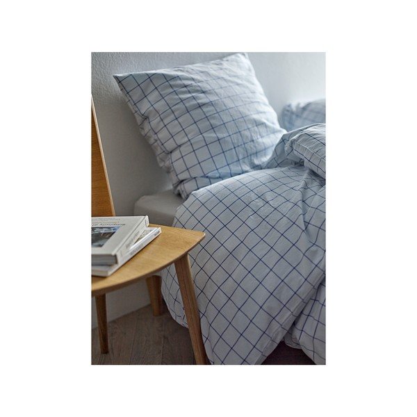 Svijetlo plava posteljina za krevet za jednu osobu od renforce pamuka 140x200 cm Vista – Södahl-image-1