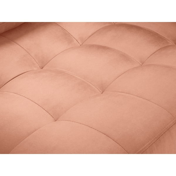 Roza baršunasta sofa Milo Casa Santo, 219 cm-image-1