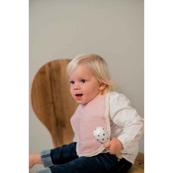 Ružičasti podbradnik od muslina Kindsgut Paris-image-1